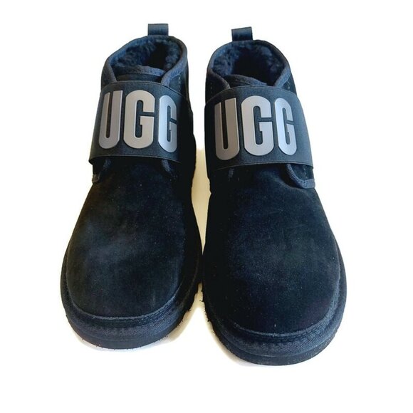 UGG Neumel II Mens Size 9 Graphic Spell Out Ankle Chukka Boots Black 1119392 - Picture 5 of 8